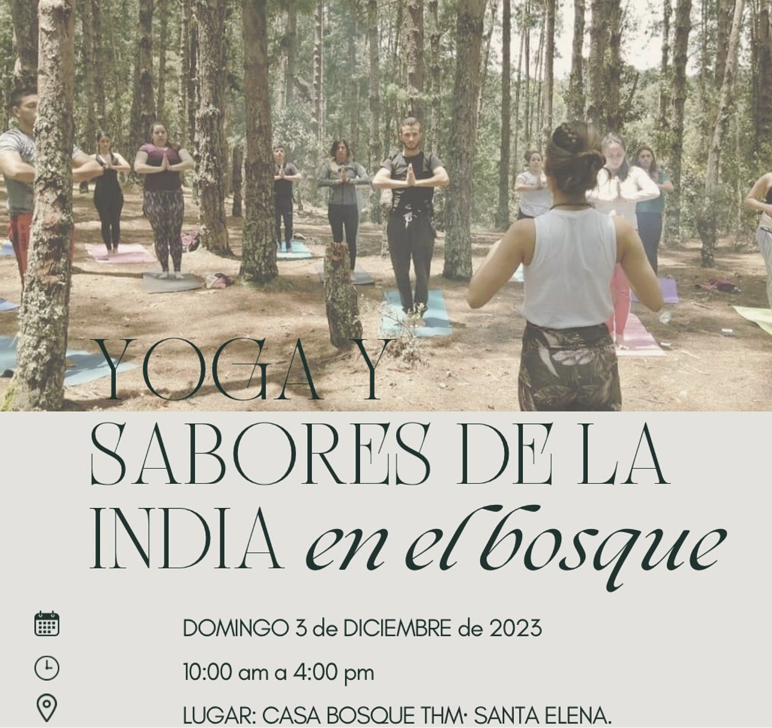 Yoga & Sabores del a India – Diciembre 3, 2023